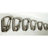 Maxbell Marine Stainless Steel Spring Snap Hook 4 Sizes from 6mm to 12mm 12 x 120mm