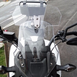 Maxbell Adjustable Clip On Windshield Extension Spoiler For Motorcycle Clear