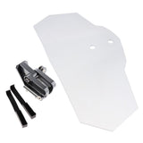 Maxbell Adjustable Clip On Windshield Extension Spoiler For Motorcycle Clear
