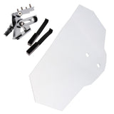 Maxbell Adjustable Clip On Windshield Extension Spoiler For Motorcycle Clear