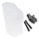 Maxbell Adjustable Clip On Windshield Extension Spoiler For Motorcycle Clear