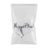 Maxbell Plastic Water Pump Cover with Fittings & Coolant Lines Motorcycle Accessory Silver