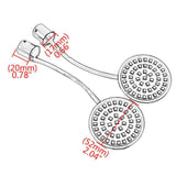 Maxbell 2pc Motorcycle LED Amber Front Turn Signal Lights Indicators for Harley