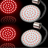 Maxbell 2pc Motorcycle LED Amber Front Turn Signal Lights Indicators for Harley