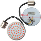 Max 1 Pair Motorcycle White/Amber LED Turn Signal Insert Smoke Cover for Harley