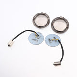 Max 1 Pair Motorcycle White/Amber LED Turn Signal Insert Smoke Cover for Harley