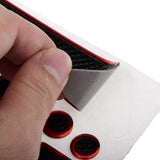 Maxbell 3D Carbon Fiber Motorcycle Gas Fuel Tank Sticker Fit Gel Pad Decal Red