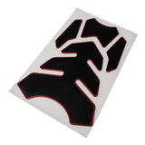 Maxbell Carbon Fiber Gas Tank Pad Protector Stickers Decal for Motorcycle  Red