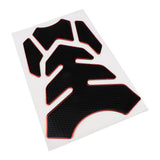 Maxbell Carbon Fiber Gas Tank Pad Protector Stickers Decal for Motorcycle  Red