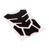 Maxbell Carbon Fiber Gas Tank Pad Protector Stickers Decal for Motorcycle  Red