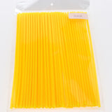 Max 72Pieces Universal Motocross Wheel Rim Spoke Wraps Skins Cover Yellow