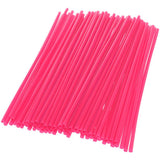 Max 72Pieces Universal Motocross Wheel Rim Spoke Wraps Skins Cover Pink