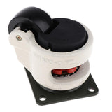 Maxbell Nylon Alloy Wheel Leveling Caster with Square Top Plate