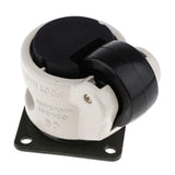 Maxbell Nylon Alloy Wheel Leveling Caster with Square Top Plate