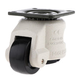 Maxbell Nylon Alloy Wheel Leveling Caster with Square Top Plate