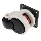 Maxbell Nylon Alloy Wheel Leveling Caster with Square Top Plate