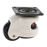 Maxbell Nylon Alloy Wheel Leveling Caster with Square Top Plate