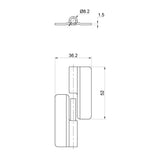 Maxbell Universal Butt Hinge Stainless Steel Door Butt Hinge for Marine Boat -Right