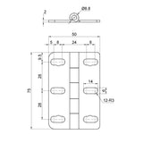 Maxbell Folding Butt Hinge for Furniture Hardware