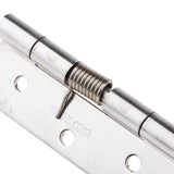 Maxbell Stainless Steel Spring Door Hinge Automatic Closing Adjustable Silver