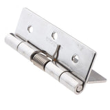 Maxbell Stainless Steel Spring Door Hinge Automatic Closing Adjustable Silver