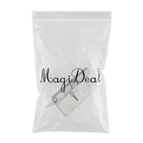 Maxbell Stainless Steel Spring Door Hinges Automatic Closing Adjustable Silver