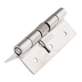 Maxbell Stainless Steel Spring Door Hinges Automatic Closing Adjustable Silver