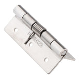 Maxbell Stainless Steel Spring Door Hinges Automatic Closing Adjustable Silver