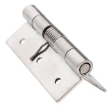 Maxbell Stainless Steel Spring Door Hinges Automatic Closing Adjustable Silver