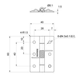 Maxbell Stainless Steel Spring Door Hinges Automatic Closing Adjustable Silver