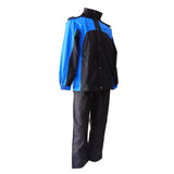 Maxbell Waterproof Rain Coat Suit Hooded Jacket Pants XXL Blue