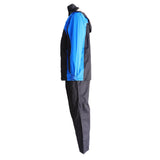 Maxbell Waterproof Rain Coat Suit Hooded Jacket Pants XXL Blue