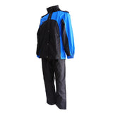 Maxbell Waterproof Rain Coat Suit Hooded Jacket Pants XXL Blue