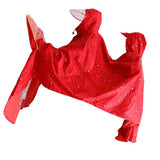 Max Oxford Raincoat Rider Covers Cape E-Bike Motorcycle Double Poncho Red