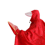 Max Oxford Raincoat Rider Covers Cape E-Bike Motorcycle Double Poncho Red