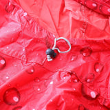 Max Oxford Raincoat Rider Covers Cape E-Bike Motorcycle Double Poncho Red