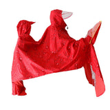 Max Oxford Raincoat Rider Covers Cape E-Bike Motorcycle Double Poncho Red