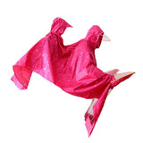 Max Oxford Raincoat Rider Covers Cape E-Bike Motorcycle Double Poncho Pink