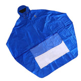 Max Cycling Bicycle Bike Raincoat Rain Cape Poncho Cloth Rainproof Royal Blue