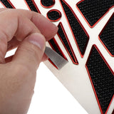 Max Anti-Slip Tank Pad Knee Protectors Gas Tank Stickers for Motorcycle Red