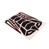 Max Anti-Slip Tank Pad Knee Protectors Gas Tank Stickers for Motorcycle Red