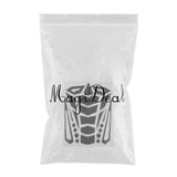 Max Anti-Slip Tank Pad Knee Protectors Gas Tank Stickers for Motorcycle Silver