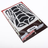 Max Anti-Slip Tank Pad Knee Protectors Gas Tank Stickers for Motorcycle Silver
