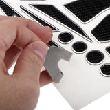 Max Anti-Slip Tank Pad Knee Protectors Gas Tank Stickers for Motorcycle Silver