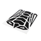 Max Anti-Slip Tank Pad Knee Protectors Gas Tank Stickers for Motorcycle Silver