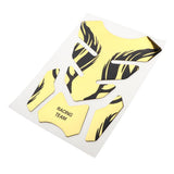 Max 1Set Rubber Fuel Tanks Traction Pads for Suzuki GSXR/GSR 600/750/1000 Yellow
