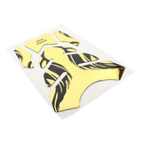 Max 1Set Rubber Fuel Tanks Traction Pads for Suzuki GSXR/GSR 600/750/1000 Yellow