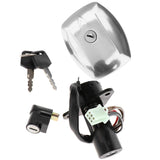 Max Ignition Switch Lock+Fuel Gas Tank Cover+Steering Lock Set for Suzuki GS125