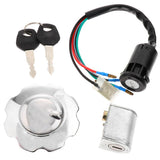 Maxbell Electric Ignition Switch Key Oil Tank Gas Cap for Honda CG125 ZJ125 ATV