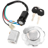 Maxbell Electric Ignition Switch Key Oil Tank Gas Cap for Honda CG125 ZJ125 ATV